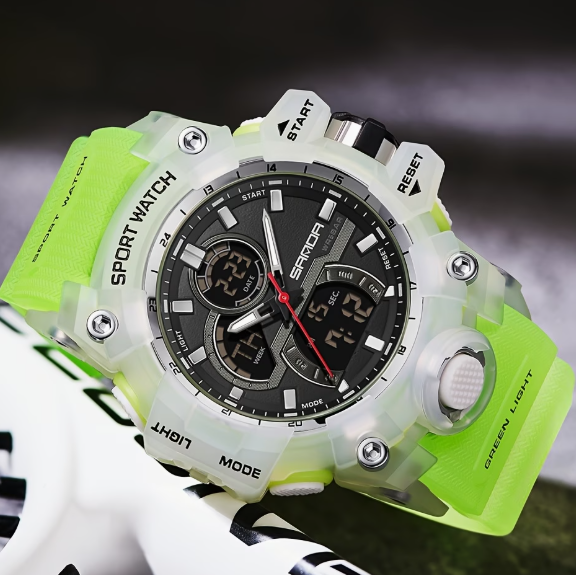 SANDA Men’s Trendy Outdoor Luminous Watch