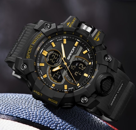SANDA Men’s Trendy Outdoor Luminous Watch