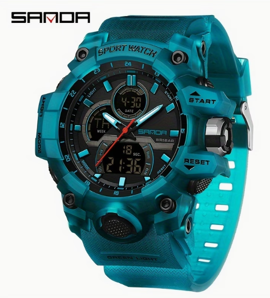 SANDA Men’s Trendy Outdoor Luminous Watch