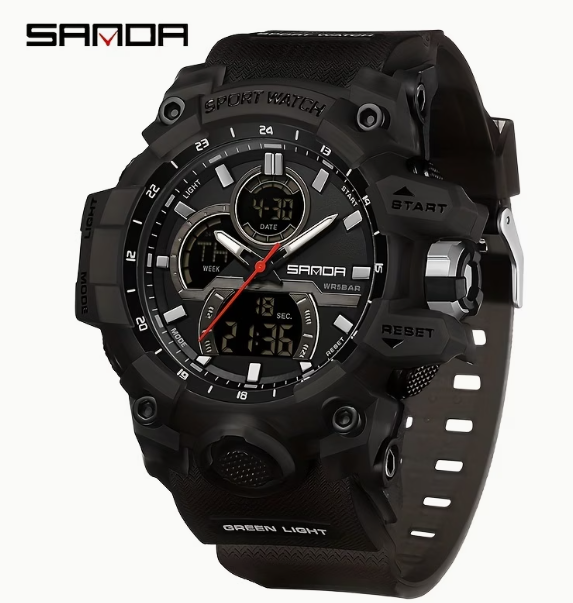 SANDA Men’s Trendy Outdoor Luminous Watch
