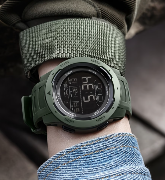 Men’s LED Shock-Resistant Sports Watch