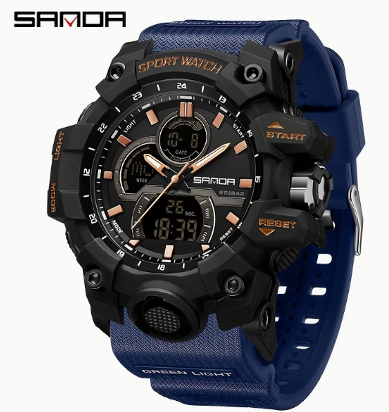 SANDA Men’s Trendy Outdoor Luminous Watch